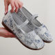 New Chinese Style New Arrival Cloth Shoes Beijing Ethnic Round Head Hanfu Embroidered Shoes Antique Soft Sole Mother Shoes Middle-aged Women's Shoes