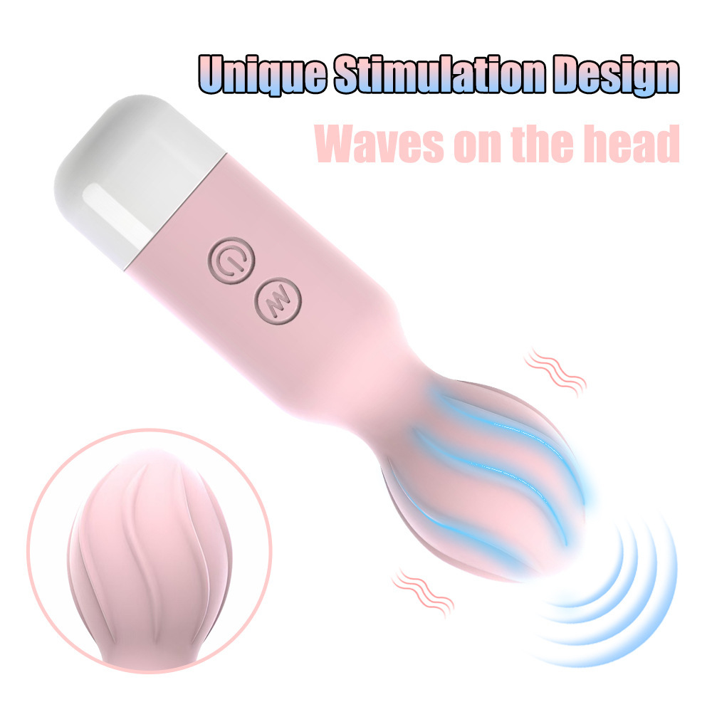Mini wibrator av stick akumulatorowy silikonowy dla kobiet_voghion.com