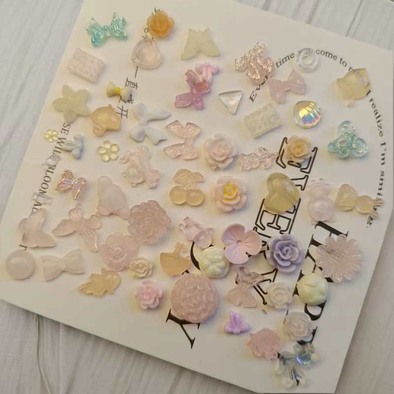 Барокко бабочка роза смешанная камелия античный стиль акриловые лепестки матовая бабочка ретро цветы посыпанные золотом