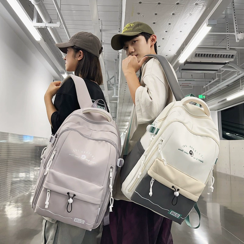 Small design backpack, fashionable capacious shoulder bag for traveling, for secondary school, for teenagers, for students
