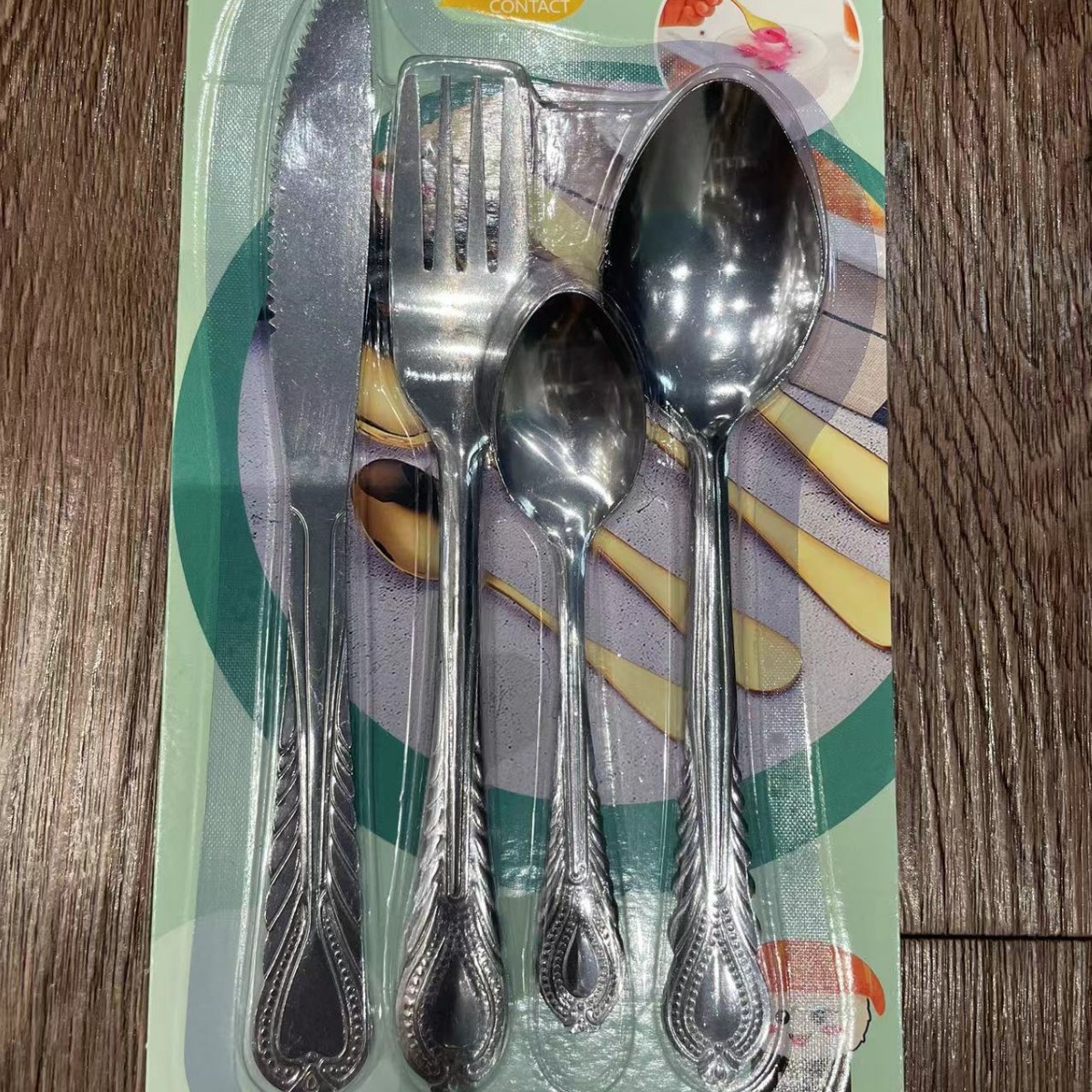 410 cuchillo y tenedor de acero inoxidable set de cubiertos creativo estilo de marea nacional succión de tarjetas set cuchillo y tenedor de filete postre cuchara de té cuchara image 7