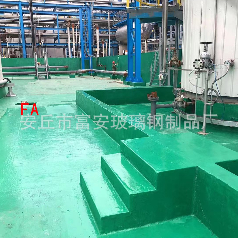 潍坊厂家玻璃钢防腐 脱硫塔污水池酸碱池 玻璃钢防腐