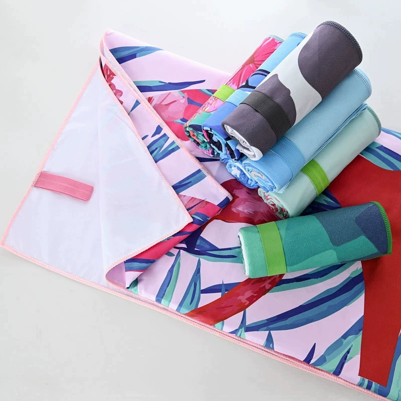 Пляжное полотенце из микрофибры, двустороннее, вельветовое, с индивидуальным логотипом, цифровая печать, большое банное полотенце, прямоугольное, утолщенное