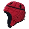 Protective barrier, red helmet