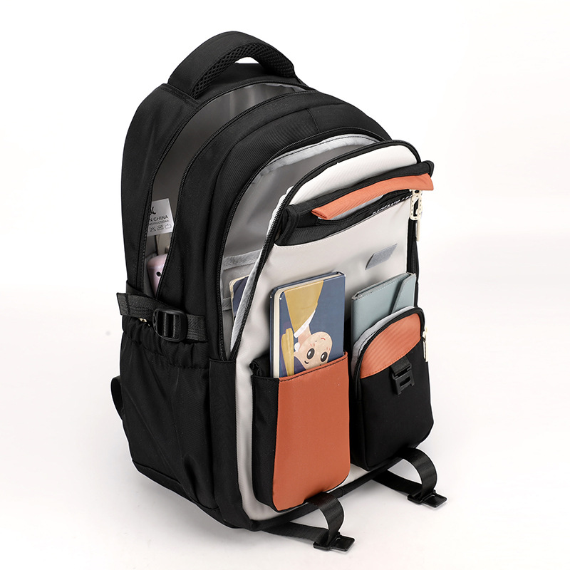 Mochila escolar de estudiantes de secundaria transfronteriza, mochila de estudiantes universitarios anti-derramamiento de alta capacidad para mujeres.