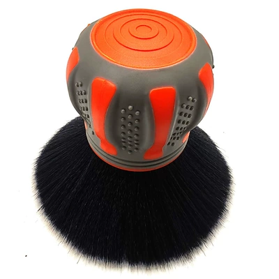 tuyere interior detail brush – Car cleaning tools - small-ball-brush-black-orangepvc-transparent-box