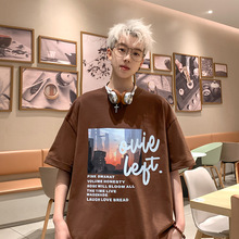 直播供货2025新款200克纯棉印花短袖T恤A158T2409P16特价控29