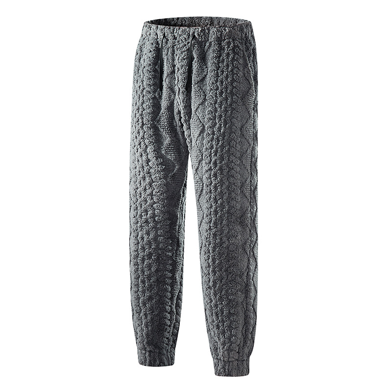 (European Standard) Thickened Pants - Source Manufacturer - European Size Cross-border Xiyin™ Exclusive Supply - Elastic Men's Pants - Diamond Pattern Jacquard