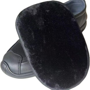 Imitation Sheep Plush Shoe Gloves Cleaning Multifunctional Polishing Gloves Shoe Polish Shoe Wash