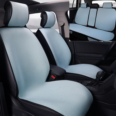 Four Seasons Pad: for ventilation and to prevent overheating in summer - sky-blue-standard-edition-rear-seat-integrated-universal