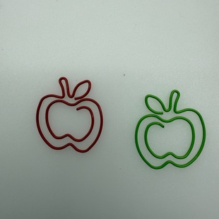 Red Apple Paper Clip Creative Christmas Gift Fruit Paper Clip in Stock, Christmas Limited Edition