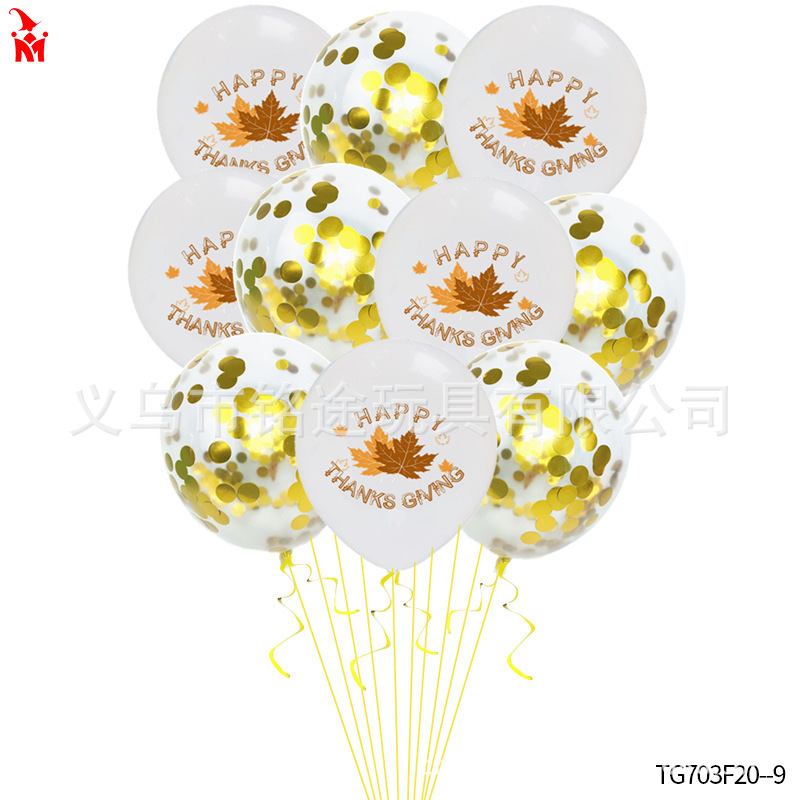 Acción de Gracias fiesta decoración traje de globo de Acción de Gracias accesorios de foto globo de película de aluminio globo de látex de Turquía