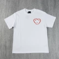White with Red Print (Short Sleeve)