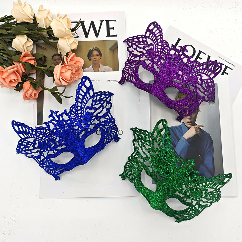 Máscaras de fiesta de Halloween de terror jazz retro máscaras águilas decoración de máscaras de mitad de cara antiguo para hombres