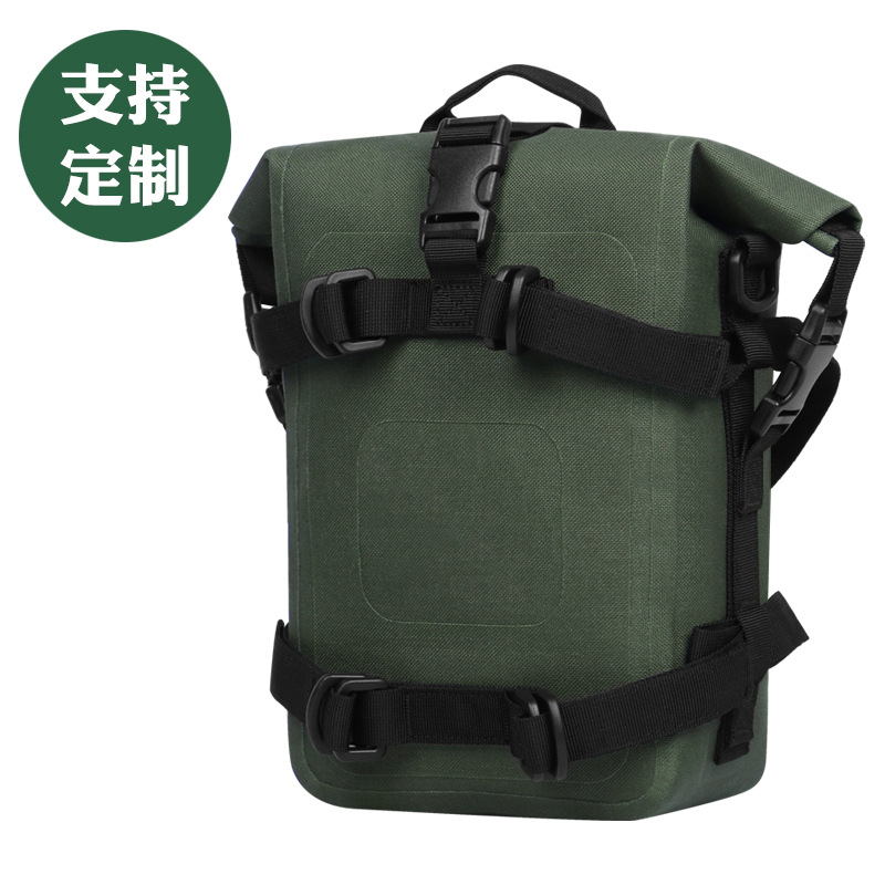 New motorcycle crash bar bag, waterproof TPU tail bag, motorcycle side bag, travel hanging bag, shoulder bag, quick-release multi-function