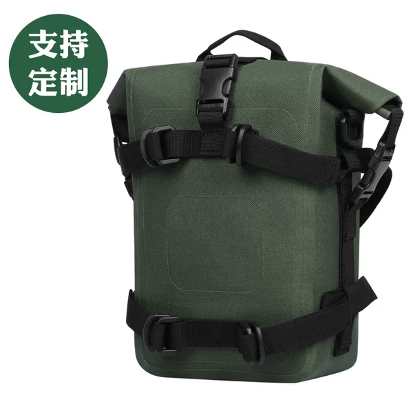 New motorcycle crash bar bag, waterproof TPU tail bag, motorcycle side bag, travel hanging bag, shoulder bag, quick-release multi-function