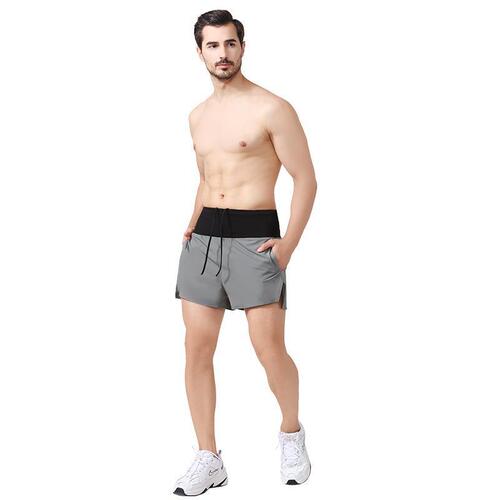 Summer quick-drying shorts men's European and American loose high-waisted marathon training fitness pants basketball running sports shorts