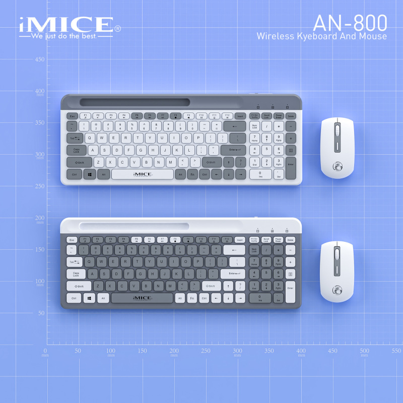 Imice Adjustable Wireless Silent Keyboard and Mouse Set with Integrated Tablet Groove Stand and Laptop Keyboard Imice Adjustable Wireless Silent Keyboard and Mouse Set with Integrated Tablet Groove Stand and Laptop Keyboard