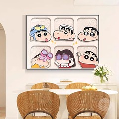 クレヨンしんちゃん電計箱装飾画漫画シンプル配電箱遮断壁画弱電箱電門箱掛画