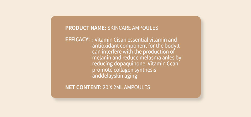 SKINCARE AMPOULES Kollagenpeptid-Serum 2ml*20 Hautpflege-Ampullen Set