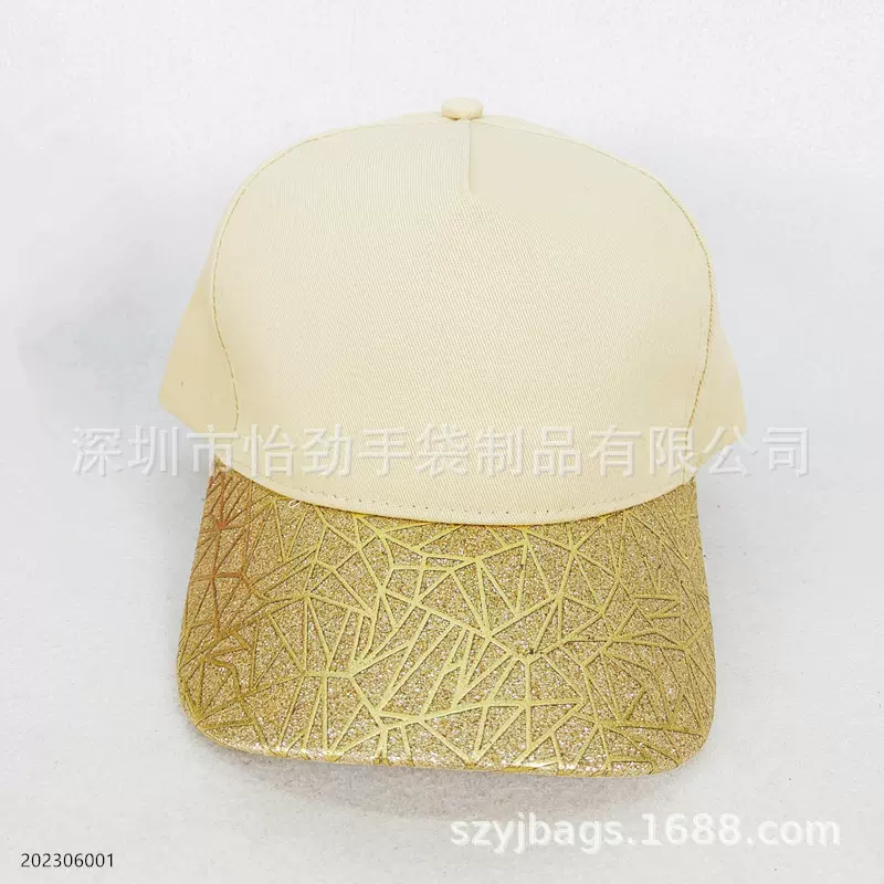 涤棉斜纹布球帽格利特料高尔夫帽工作帽棉布运动帽定制厂家
