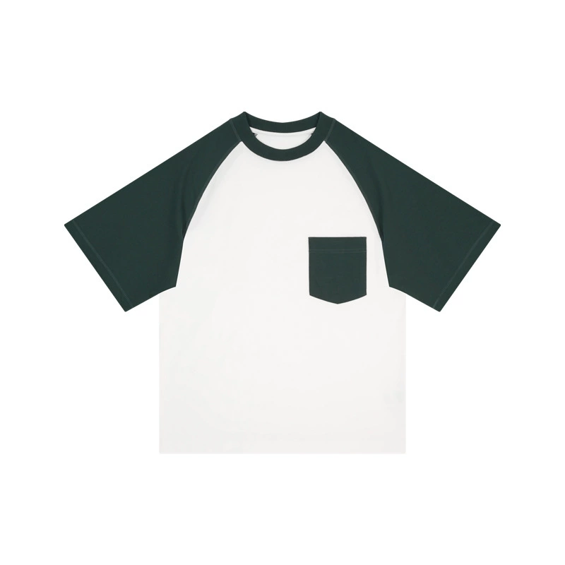 Oversized T-shirt, pocket raglan tee, contrast sleeves — multi-color sizes XS–XXL