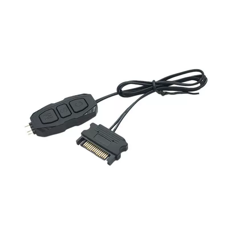 ARGB wireless remote control PWM temperature control 5V3 needle controller Shenguang synchronous desktop computer case fan hub