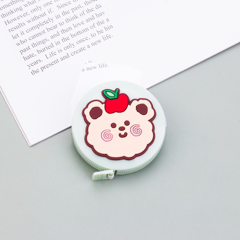 Cinta métrica personalizada de dibujos animados pulgadas cm regla de doble cara medida mini chica corazón regla de cerca regla de medición regla suave al por mayor
