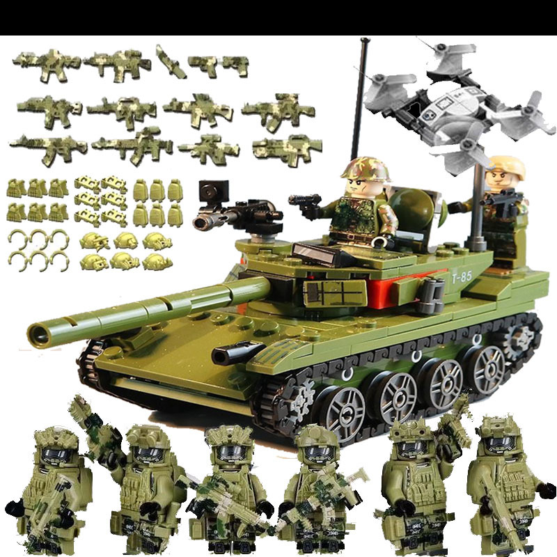 T85+drone+6 green soldiers