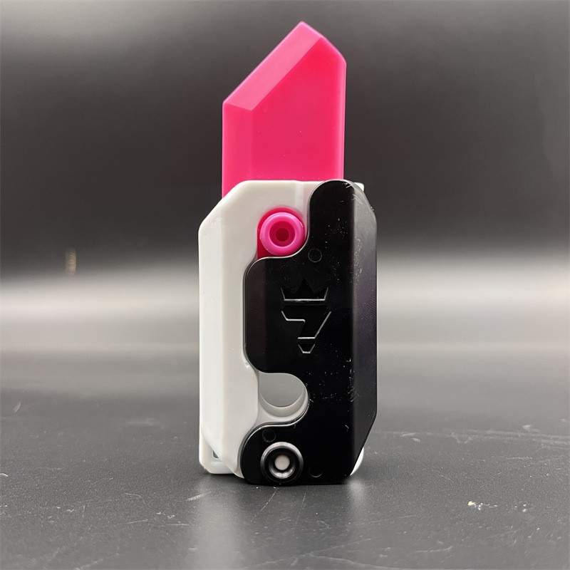Cuchillo de rábano 3D cuchillo de gravedad descompresión empuje tarjetas juguetes pequeños cuchillo de ventilación interesante tendencia caliente