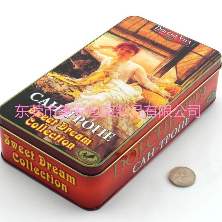 特产铁盒 长方形食品包装盒 糖果铁盒包装 饼干铁盒 铁盒生产厂家