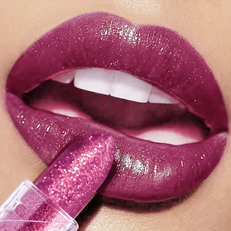 Liten isbit, fint glitter, pärlemorskimrande läppstift, långvarigt, icke-blekande, non-stick-kopp, sammet läppglans, 6 färger, ny makeup_voghion.com