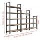 Black frame light walnut color-4 layers 80*30*145