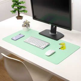 单面PU皮超大号学生书桌居家办公桌面键盘鼠标垫桌面皮革礼品图案