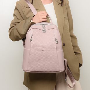 Summer trend backpack for leisure, capacious bag for traveling