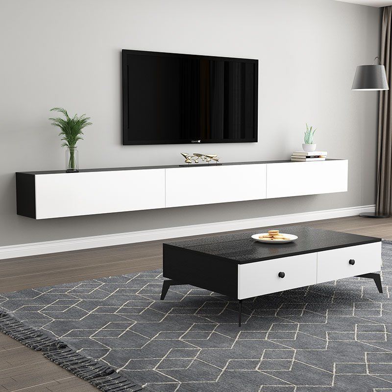 Floating TV cabinet Hanging tea table combination Simplicity modern Light extravagance 1.5 rice 3.6 Rice TV set