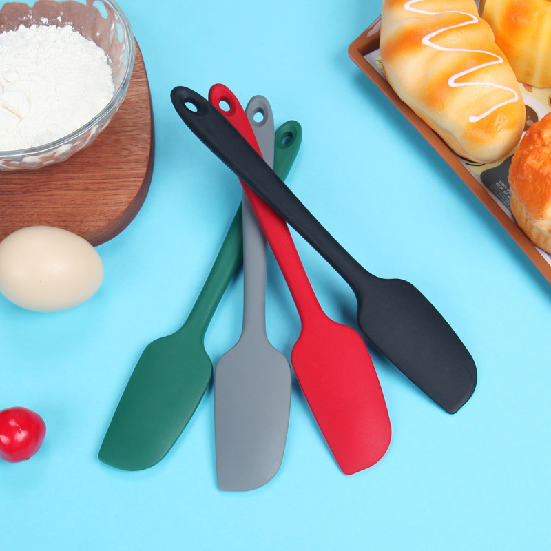 新款矽膠刮刀壹體式烘焙刮刀小號果醬抹刀耐高溫攪拌鏟刀烘焙工具