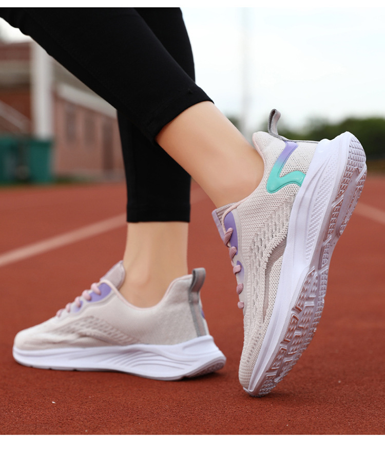 Damen-Wanderschuhe, Laufschuhe, Turnschuhe, Gummisohle, atmungsaktiv, Fußgewölbeunterstützung_voghion.com