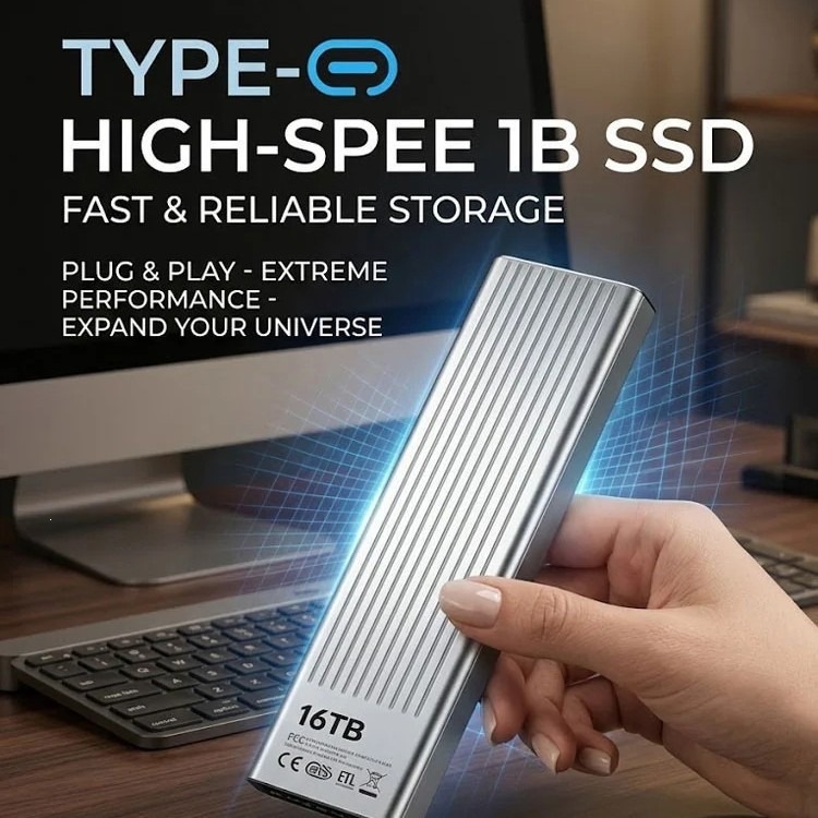 Yüksək Sürətli Xarici SSD Disk 2TB-32TB