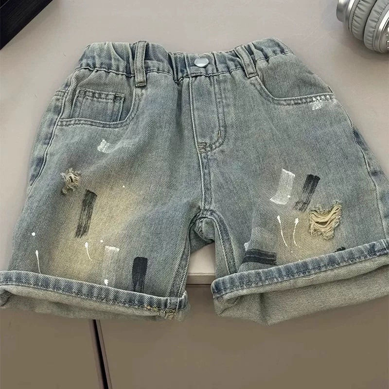 Pantalones de verano para niños, niños y niñas, pantalones casuales variados, pantalones medianos para niños, bebés, pantalones para niños pequeños image 2