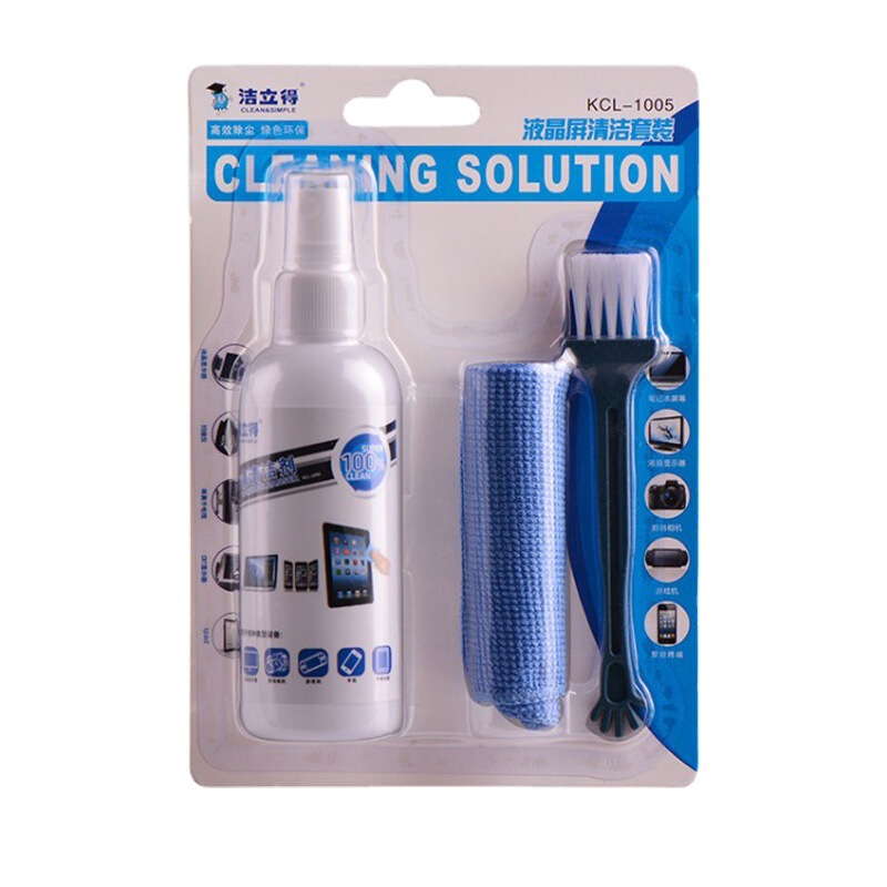 Jierido 1005 Cleaning suit Computer Peripheral LCD Screen Universal LCD Screen Cleaning Three-Piece Cleaner
