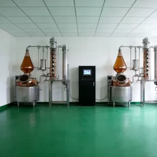 200升塔式蒸馏器 金酒酿酒设备 紫铜铜蒸馏设备 厂家直销