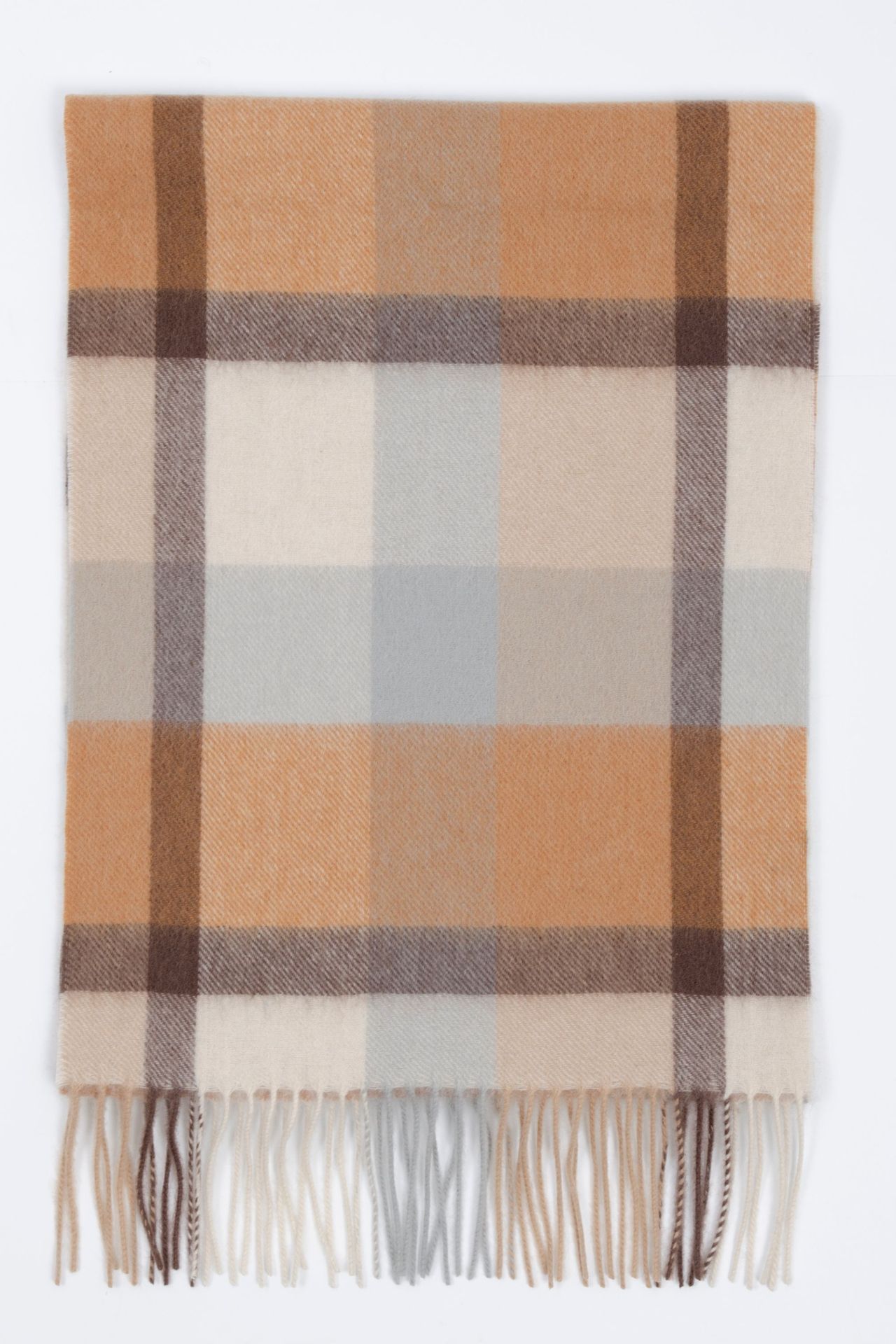 Mongolia interior puro cachemir lana de lana teñida en hilo a cuadros ondas de agua otoño e invierno bufanda para hombres y mujeres