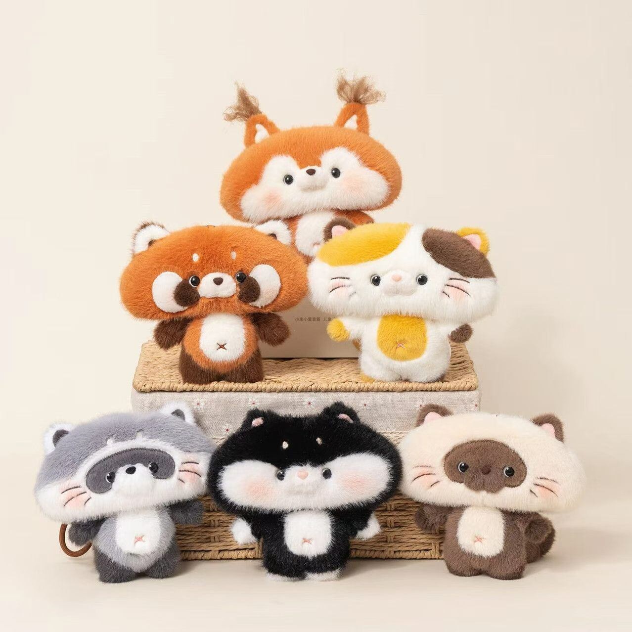 mini forest animal plush charms detail image 4