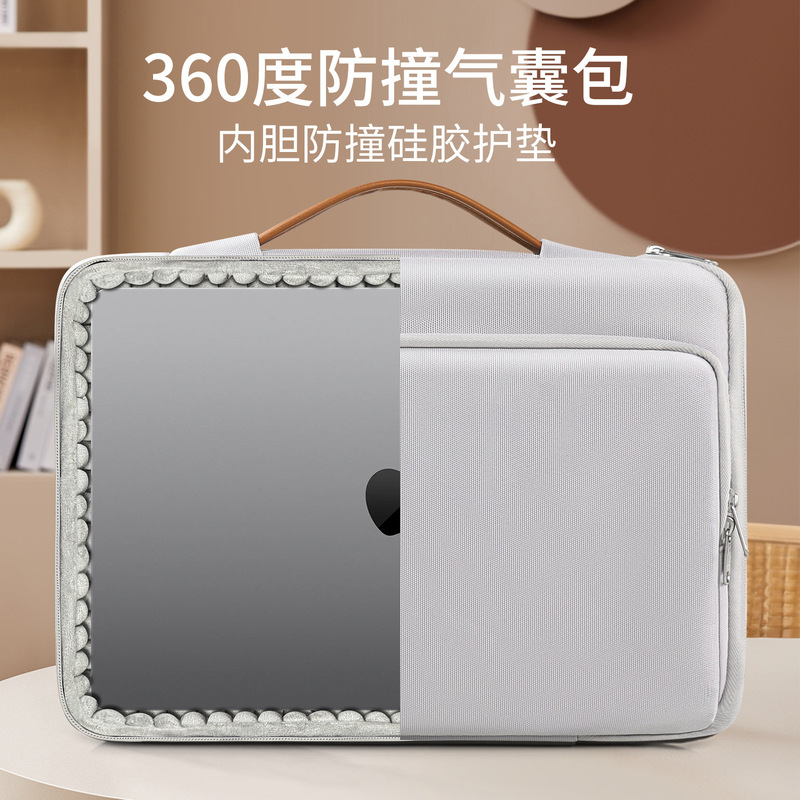 Airbag Anti-Fall Portable Laptop Bag Suitable for Apple Macbook14 Lenovo Huawei 16inch Inner Sleeve Bag Airbag Anti-Fall Portable Laptop Bag Suitable for Apple Macbook14 Lenovo Huawei 16inch Inner Sleeve Bag