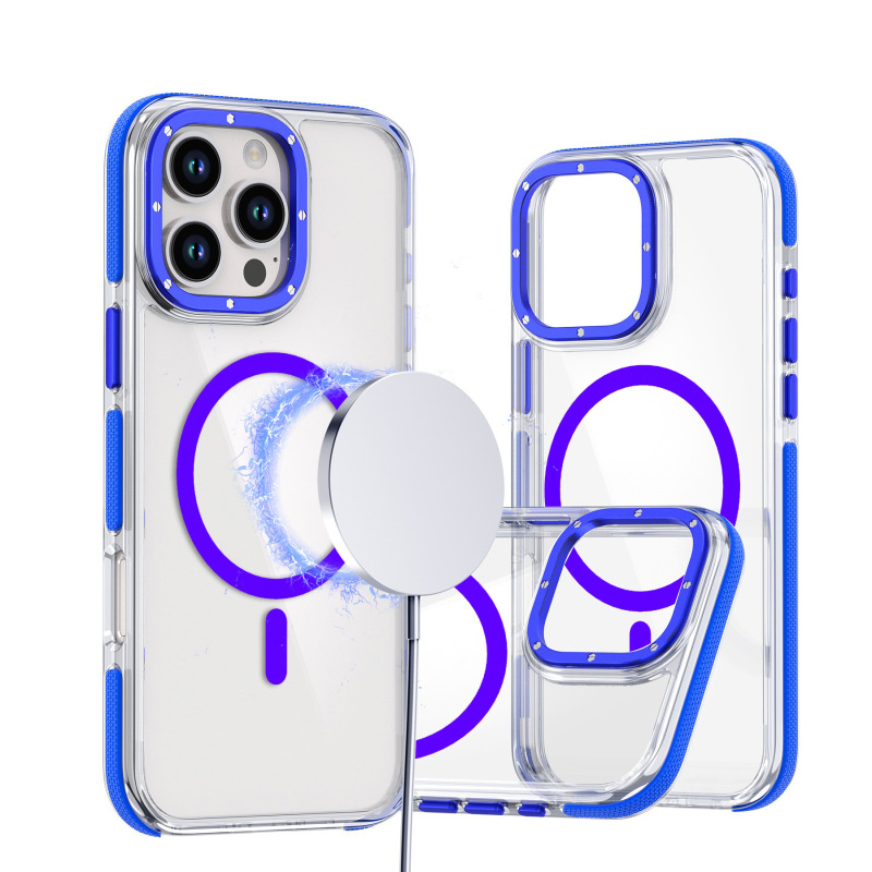 适用iPhone17ProMax磁吸手机壳双色透明苹果16E防摔全包保护15PRO|undefined
