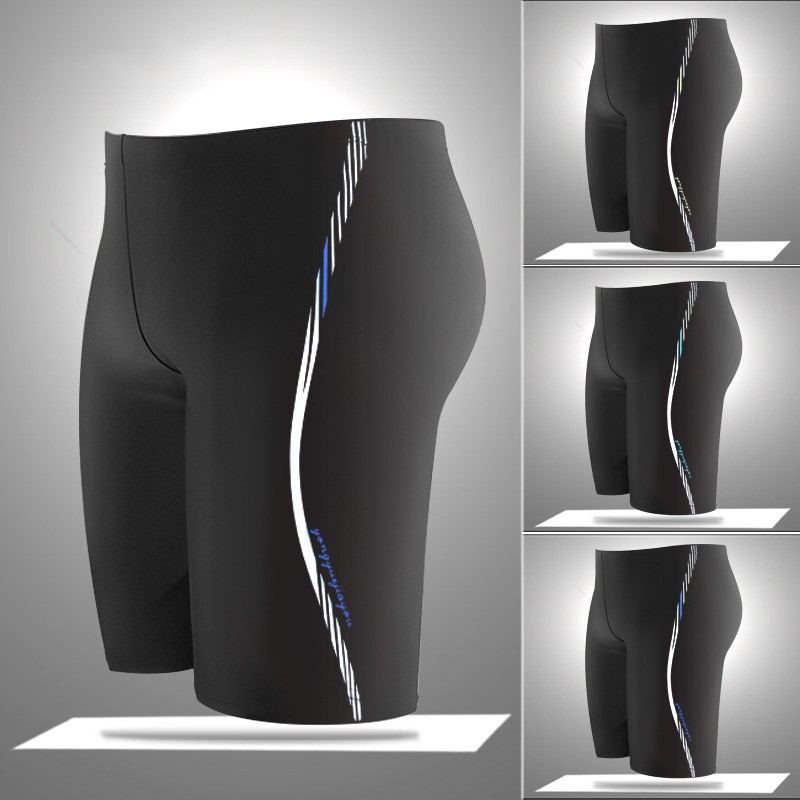 Pantalones de cinco puntos para hombres adultos anti-avergonzado pantalones de baño de moda para hombres profesionales de secado rápido transpirables pantalones de baño de spa de playa
