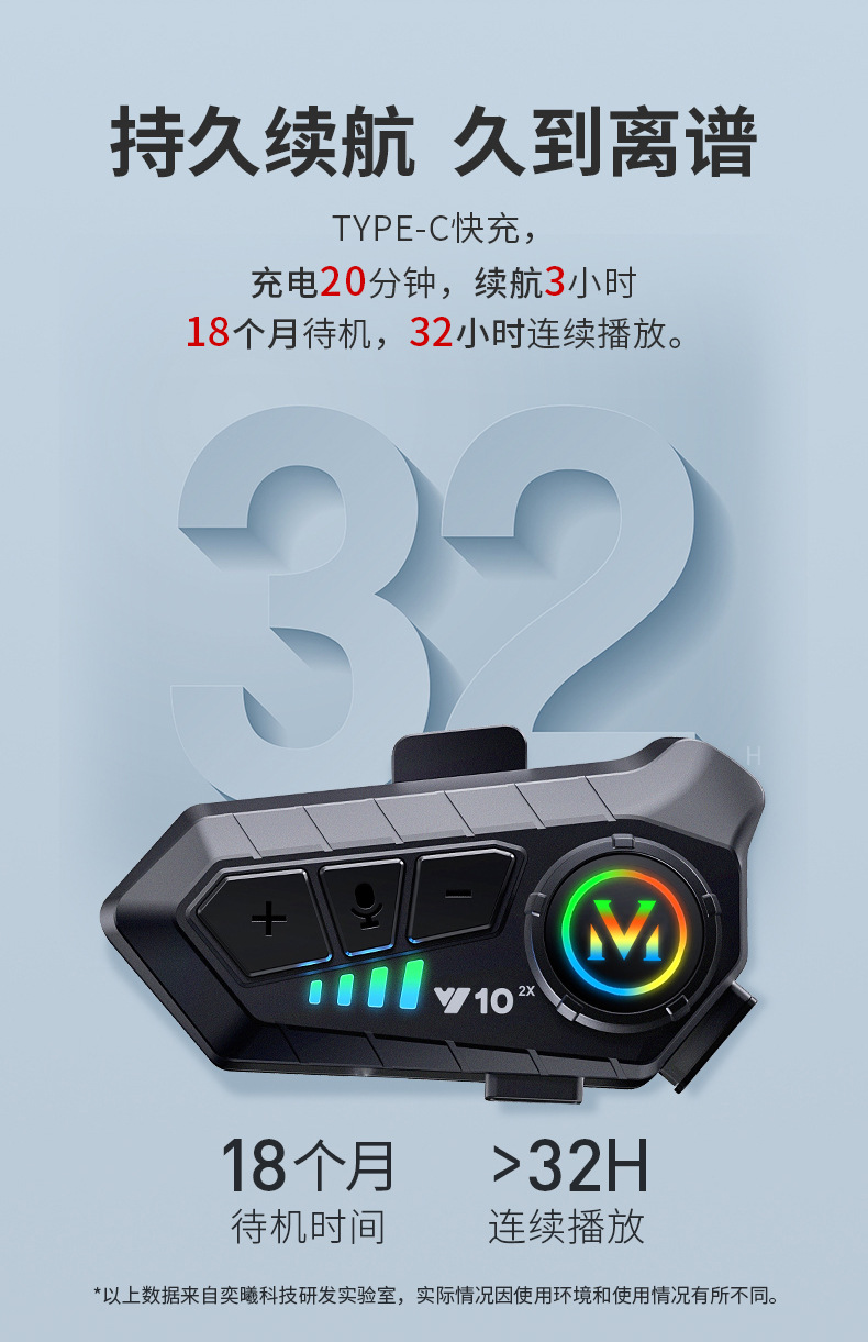 Suitable for -Y Other 0 Motorcycle Helmets Bluetooth Headsets Waterproof Noise Reduction Takeaway Rider Half Helmet Full Helmet Intercom