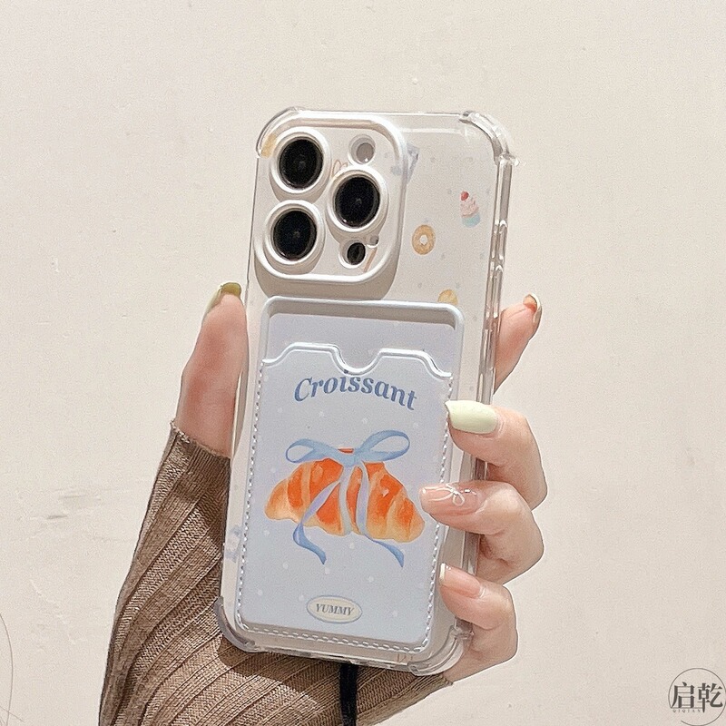 Suitable for Apple 17Promax Mobile Phone Case X Card Holder 16 New Iphone15 Soft 14 Cross-Border 13 Card Holder 12/8P