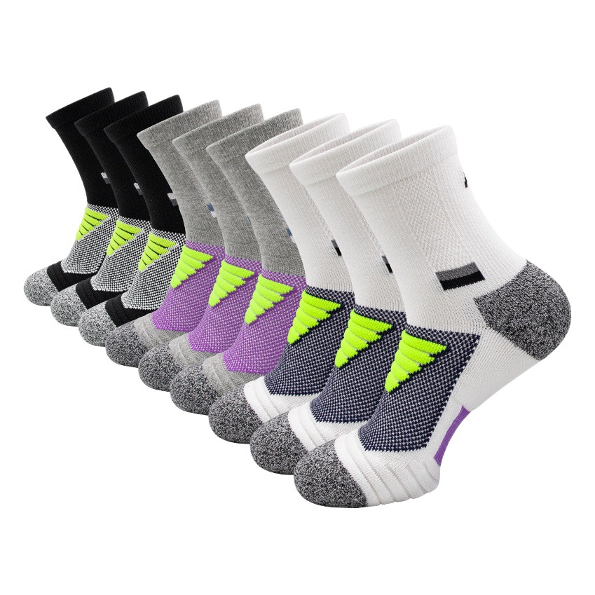 Zhongde calcetines de baloncesto para hombres toallas de fondo de calcetines de élite profesionales anti-deslizante sudor calcetines